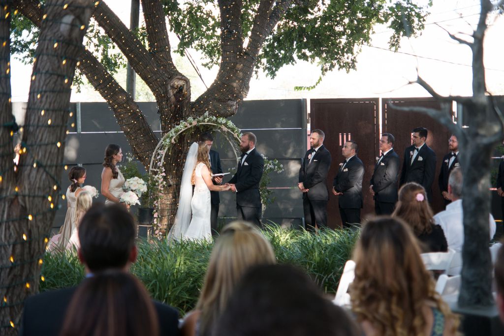 Mr. &amp; Mrs. Brown. #TBT to this beautiful garden wedding.