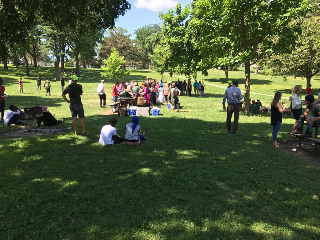 Fun @AFwellstone end of summer school celebration. Even @SuptGraff enjoyed some canoeing with students!
