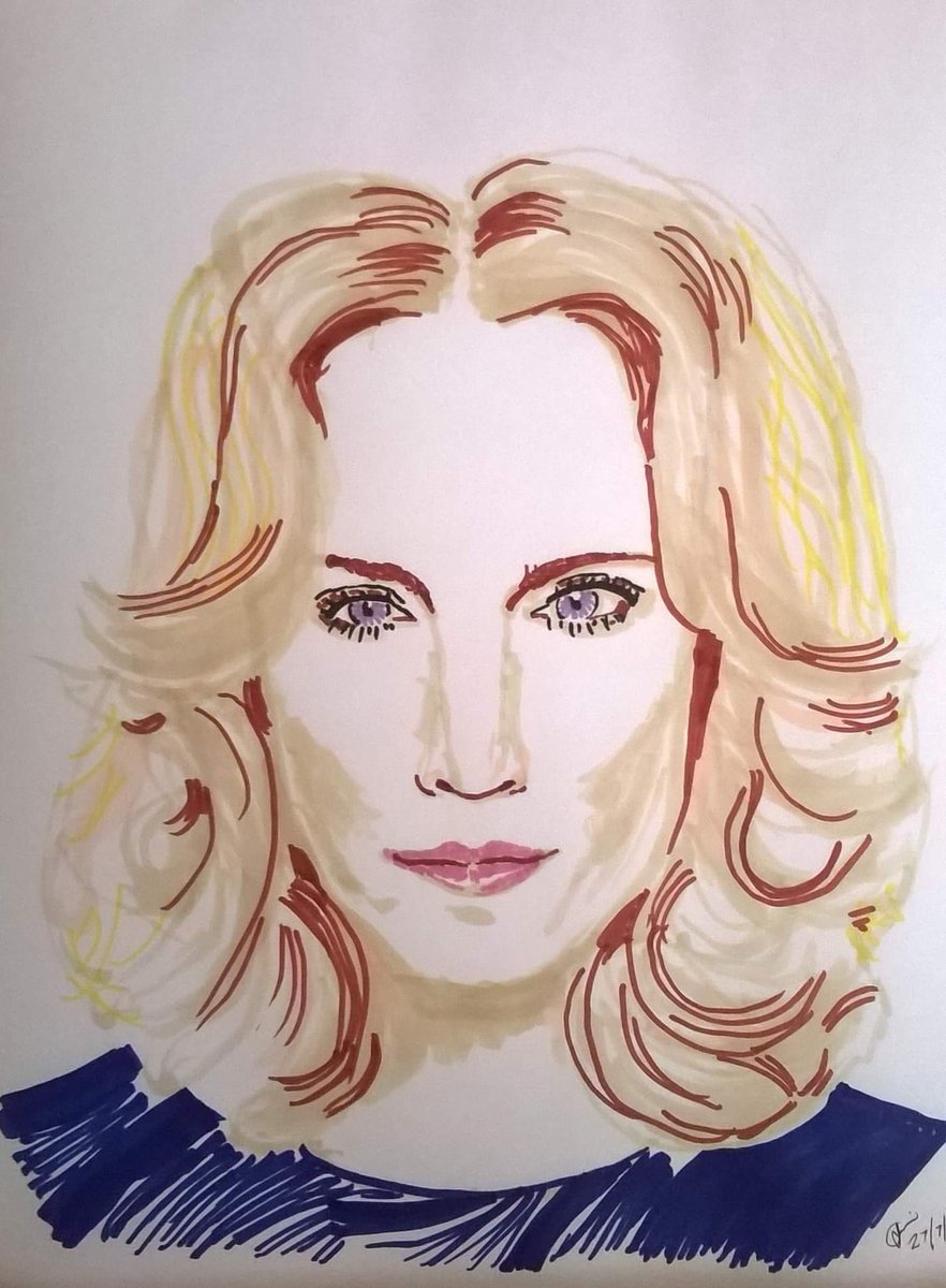 HWestHugh's tweet photo. So friend, who has been through some pretty tough times has drawn this of @Madonna, seems he has found his calling in life. #GetIntoTheGrove https://t.co/WuY17i0Y0Y