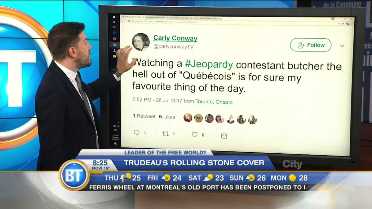 Jeopardy! contestant stumped by pronunciation of "Quebecois" https://t.co/o9WLveGpTq