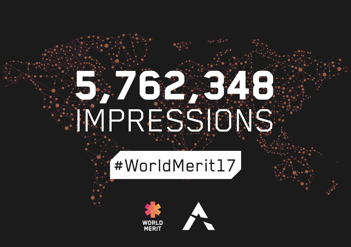 WorldMeritOrg's tweet image. #WorldMerit17 HIT 5.8 MILLION IMPRESSIONS WORLDWIDE! 

Thank YOU for celebrating changemakers around the world who are tackling the #SDGs! 🌎