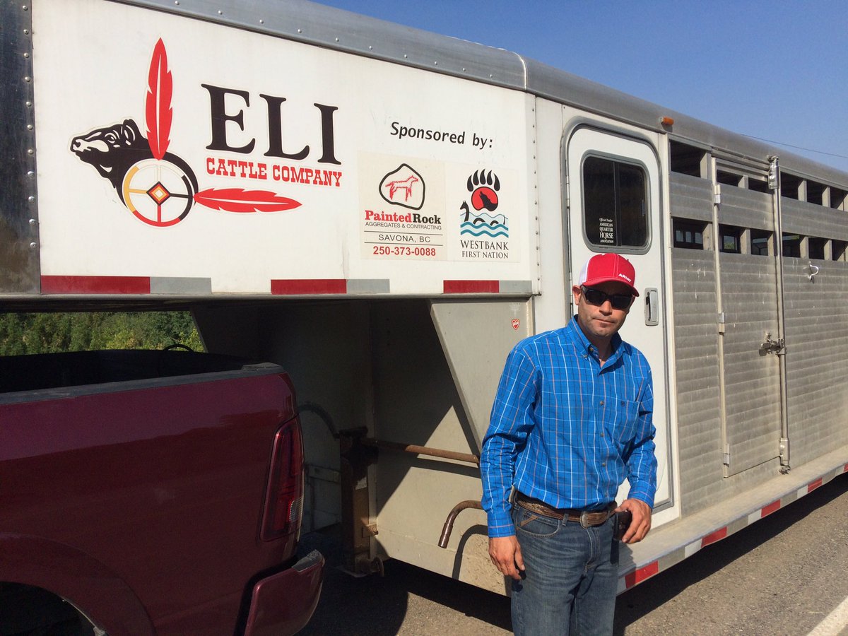 Claysen Da Silva helping residents near Monte Lake get livestock out. He's been helping evacuees in 100 Mile House, Williams Lake, Clinton.