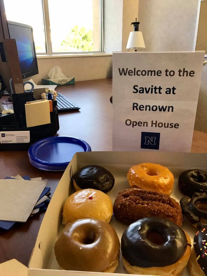 SavittLibrary's tweet image. Open House Day 4! You Do-Nut want to miss #DoughBoys donuts! Stop by and visit us at our new branch office located inside #RenownHealth.