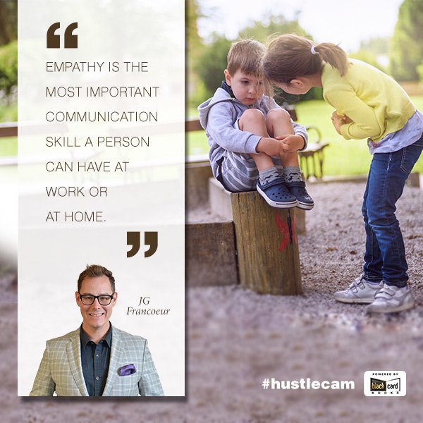 gerryrobert's tweet photo. Empathy is the most important communication skill a person can have at work or at home. >> https://t.co/P62YEelN80
#hustlecam #bcbceo https://t.co/E2sXlfCppx