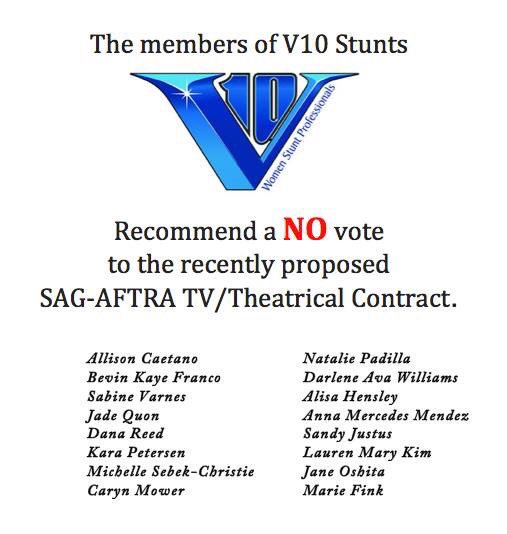 V10Stunts's tweet photo. If you are a #sagaftra member please VOTE NO. We can do better #voteno https://t.co/Hf0kgCzB5X