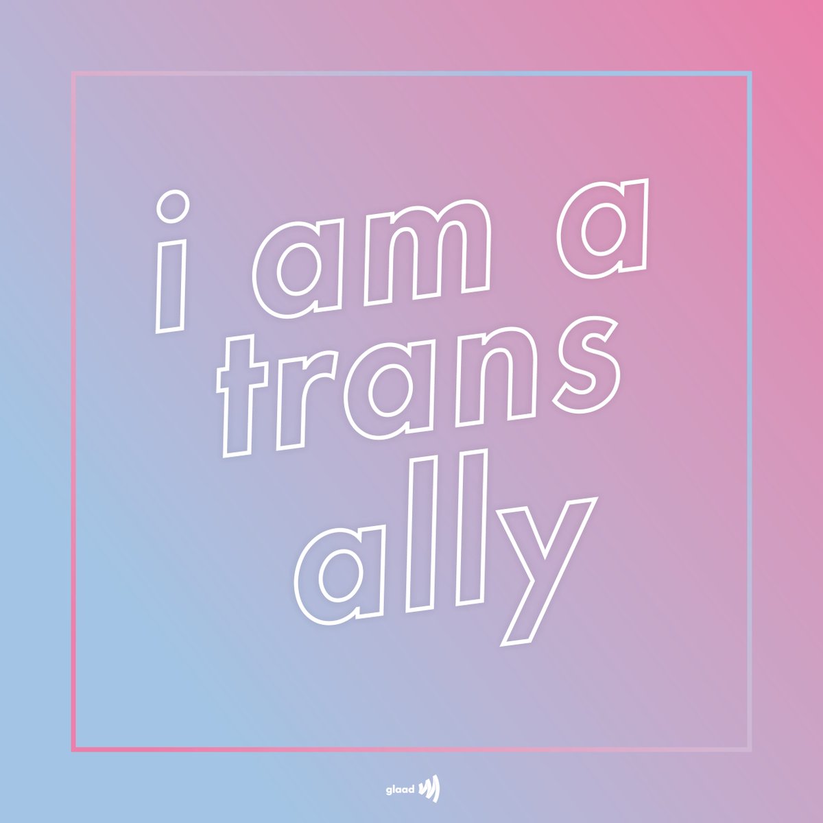 Retweet if you're a trans ally and stand with trans people today and always.