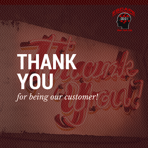 Shout out to all our customers! We want you to know we truly appreciate your business and your loyalty #ThankfulThursday #Escaperooms