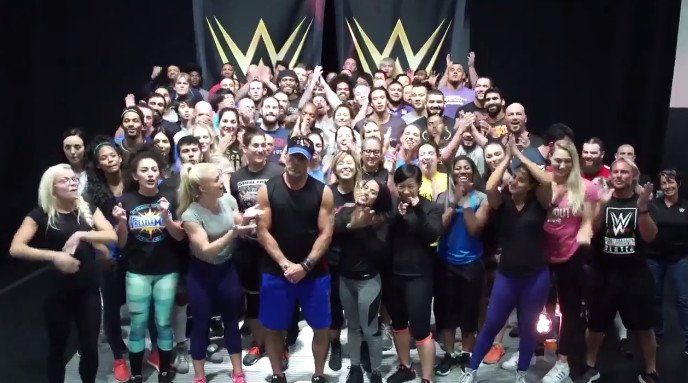A very good happy birthday video to Triple H from NXT, Shawn Michaels  