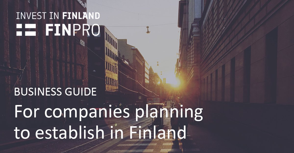 FinproFi's tweet photo. Planning to establish a company in Finland? Read our business guide to get started: https://t.co/iXhRSjFeuM https://t.co/EZQLro9nqk