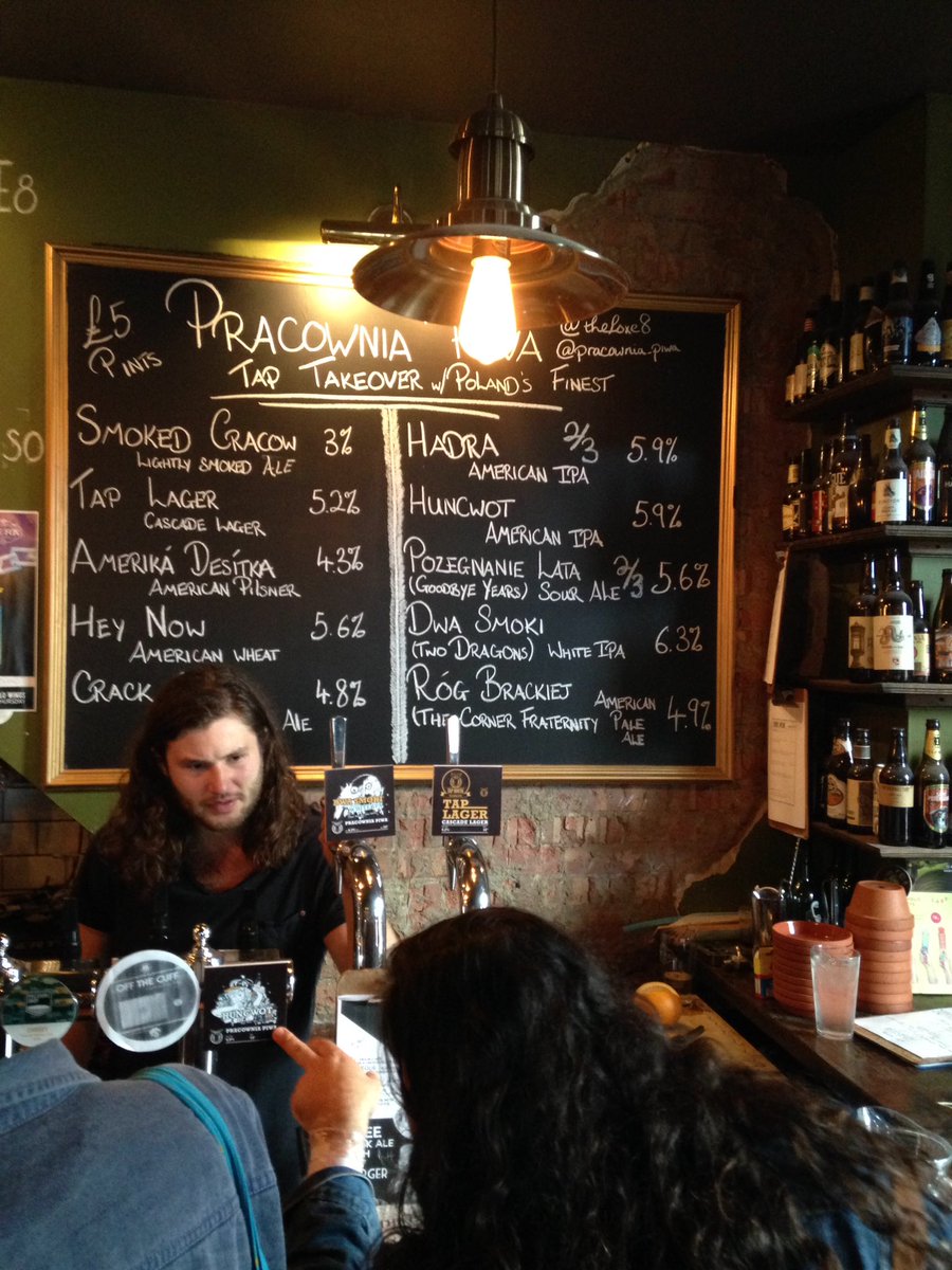 What's happening?
IT'S HAPPENING! @Pracownia_Piwa tap takeover <a href="/TheFoxE8/">The Fox Craft Beer House</a>