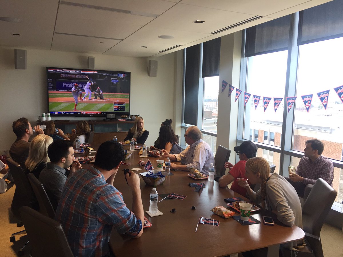 SternAdv's tweet photo. 🎶 Take me out to the... Boardroom! 🎶 We had a great time cheering on the Tribe at our 4th Annual Boardroom Baseball Picnic this afternoon. https://t.co/BcbFqPBDma