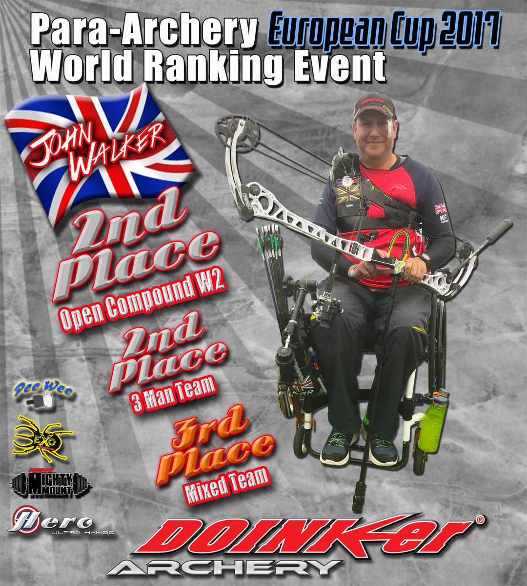 DoinkerStabs's tweet image. Congratulations to Team Doinker&apos;s John Walker on 3X Medal Win at the 2017 European Cup in the Czech Republic! #TeamDoinker #HeroUltraHiMod