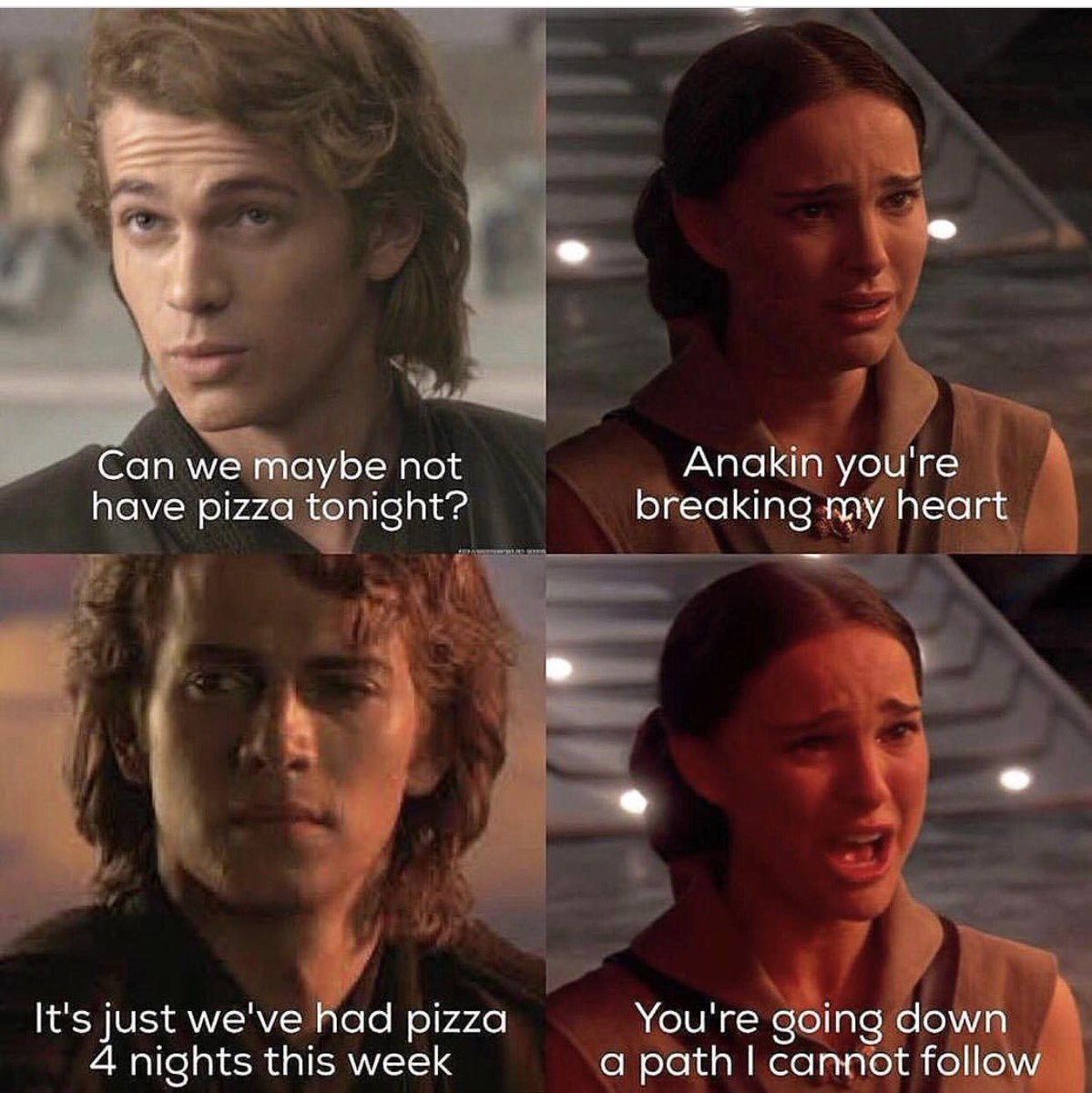 whiskerroil's tweet photo. Don't be like young Aniken #pizza and #starwars are life! https://t.co/eV7zuGDyus