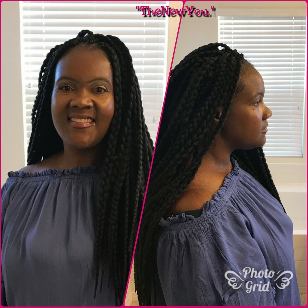 The New You.' on Twitter: "Beautiful💕💕 Big Box Braids #zury  #protectivestyle #naturaltexture https://t.co/8wfjXDDVzE" / Twitter