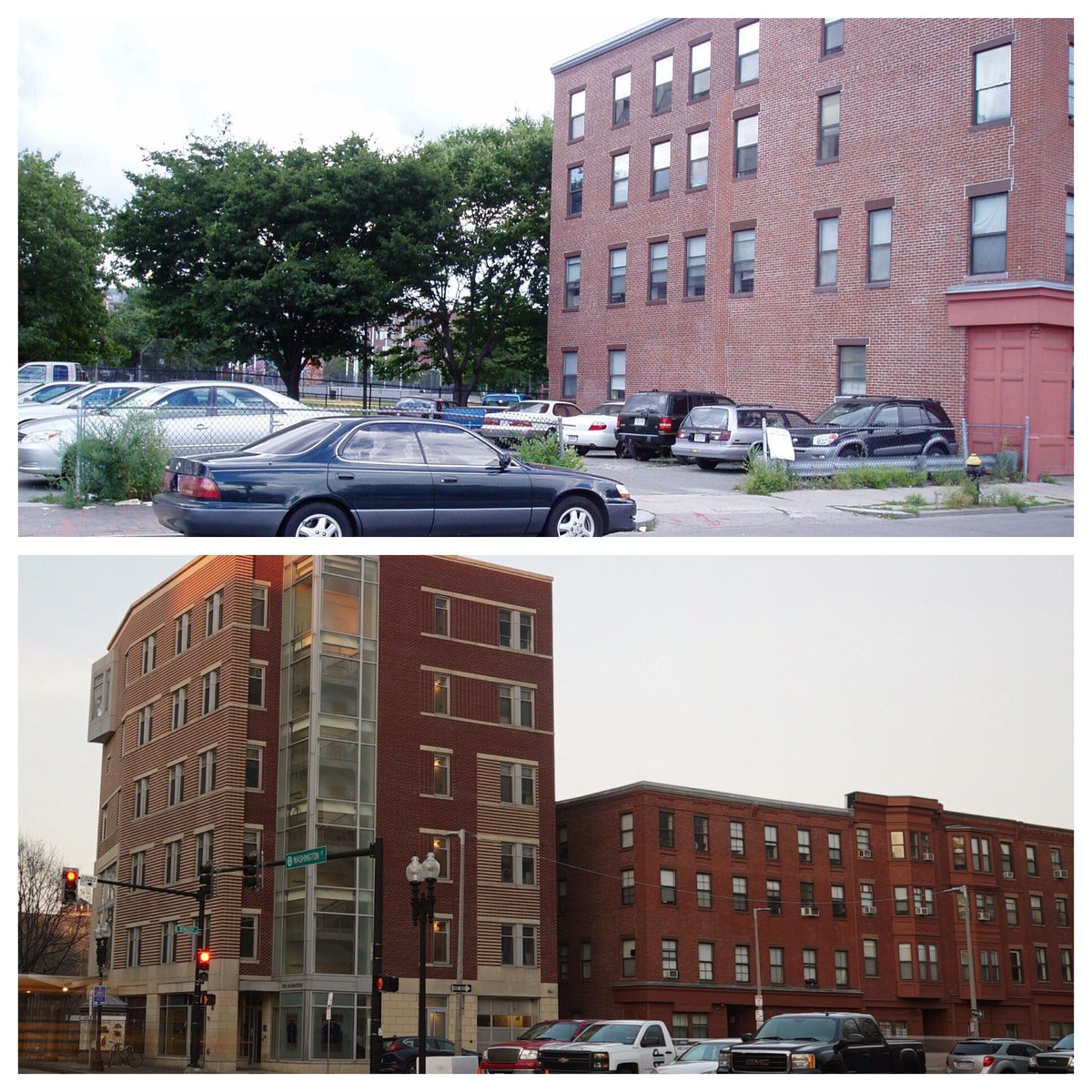 Project_Place's tweet photo. #tbt to the lot at 1145 Washington 10 years ago, and this year. #10yearthrowback #emptylot #socialservices #SROunits #proudbuilders https://t.co/fVZdPyfamC