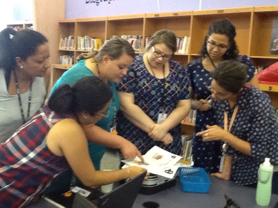 hreslibrary's tweet photo. @HodgeRoadES the faculty has ESCAPED &amp; ready for a new year!@WakeESM @AIGwolford @theescapeclassroom #teambuilding https://t.co/geFvrWsmyE