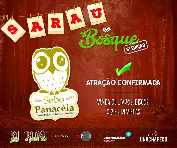 Cajoruno's tweet photo. Dá uma conferida na página do Sebo Panacéia e conheça o trabalho desenvolvido por eles. ➡️ https://t.co/XM9GCFjpmI
#VemproSarau 💙 https://t.co/6DDT4LIH1d