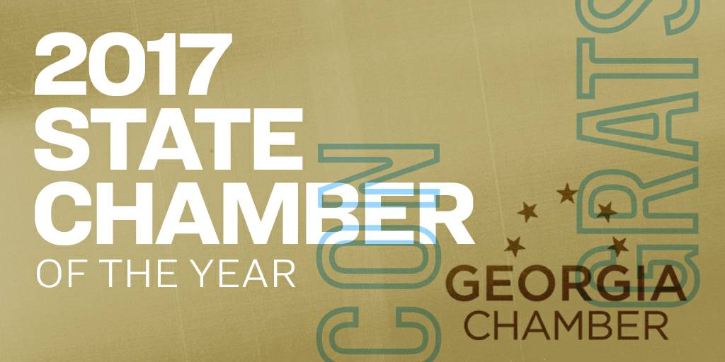 cmischief's tweet photo. Congrats to the 2017 State Chamber of the Year, our friends at Georgia Chamber of Commerce led by Keisha Hines. We’re proud to be a partner! https://t.co/x1m3G56MgX