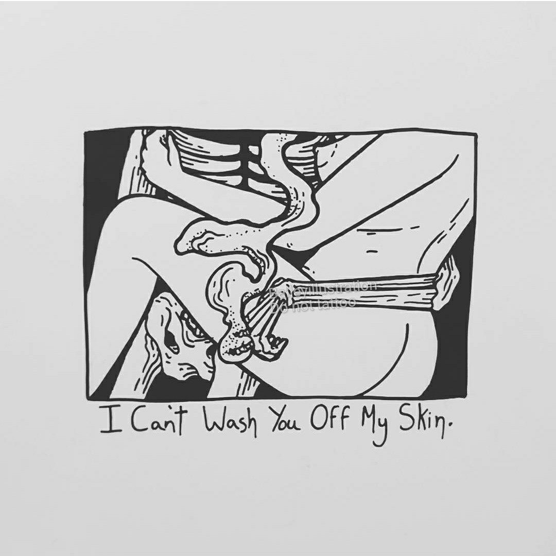 BAILEYDRAWS's tweet photo. I Can't Wash You Off My Skin. https://t.co/pqamktb1O8