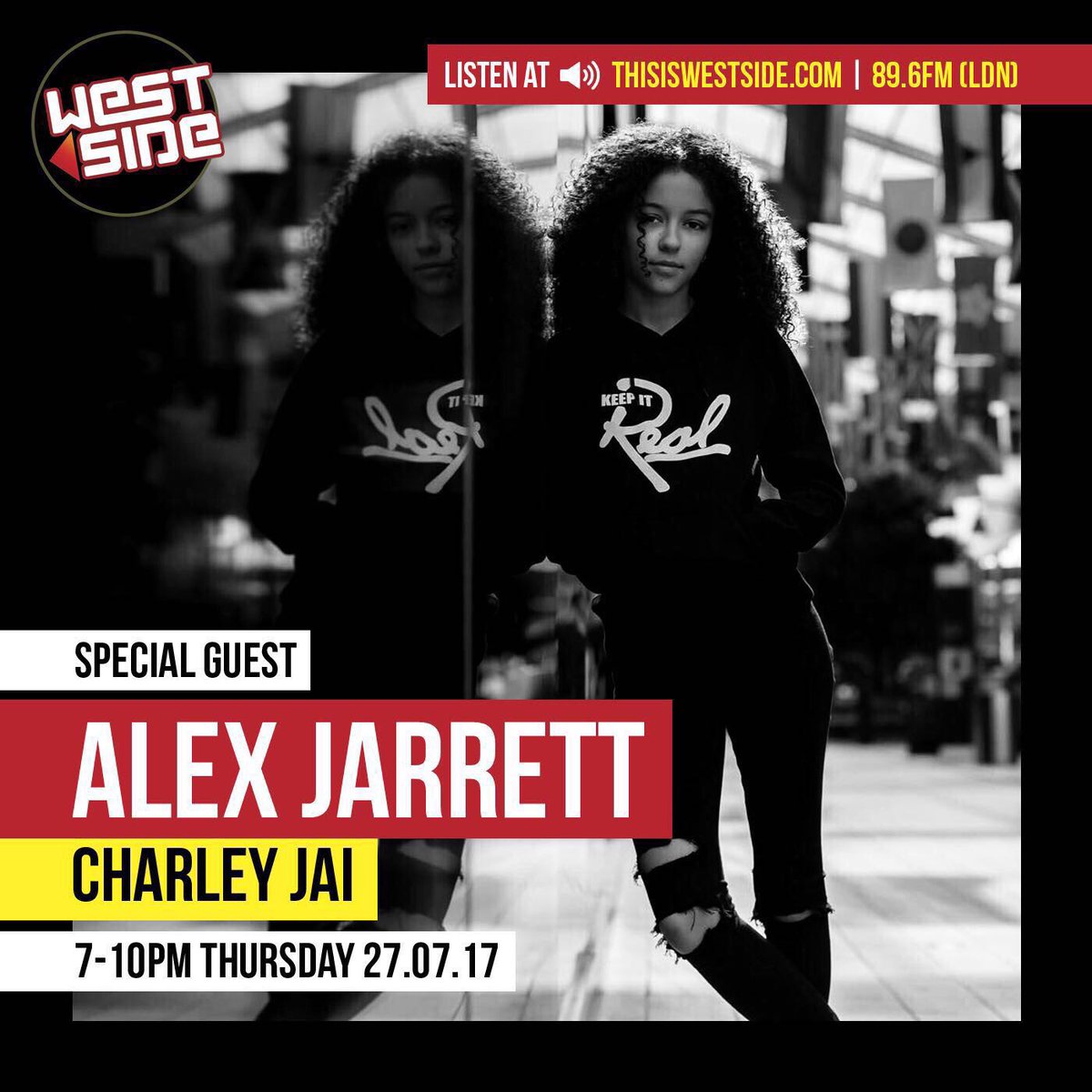keepitrealon's tweet photo. Tune in @thisiswestside @CharleyJayMusic  7pm-10pm today with special guest @alexjarrett_ having that real talk...‼️ #KeepItReal https://t.co/2DqgEAdWnj