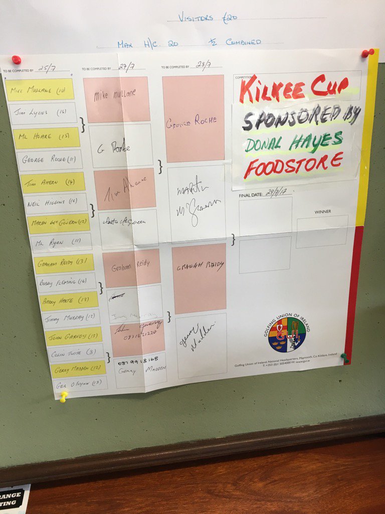 KilkeeGolfClub's tweet photo. Things heating up in the Kilkee Cup. Thanks to our sponsor Donal Hayes Foodstore https://t.co/CoNrZT29O8
