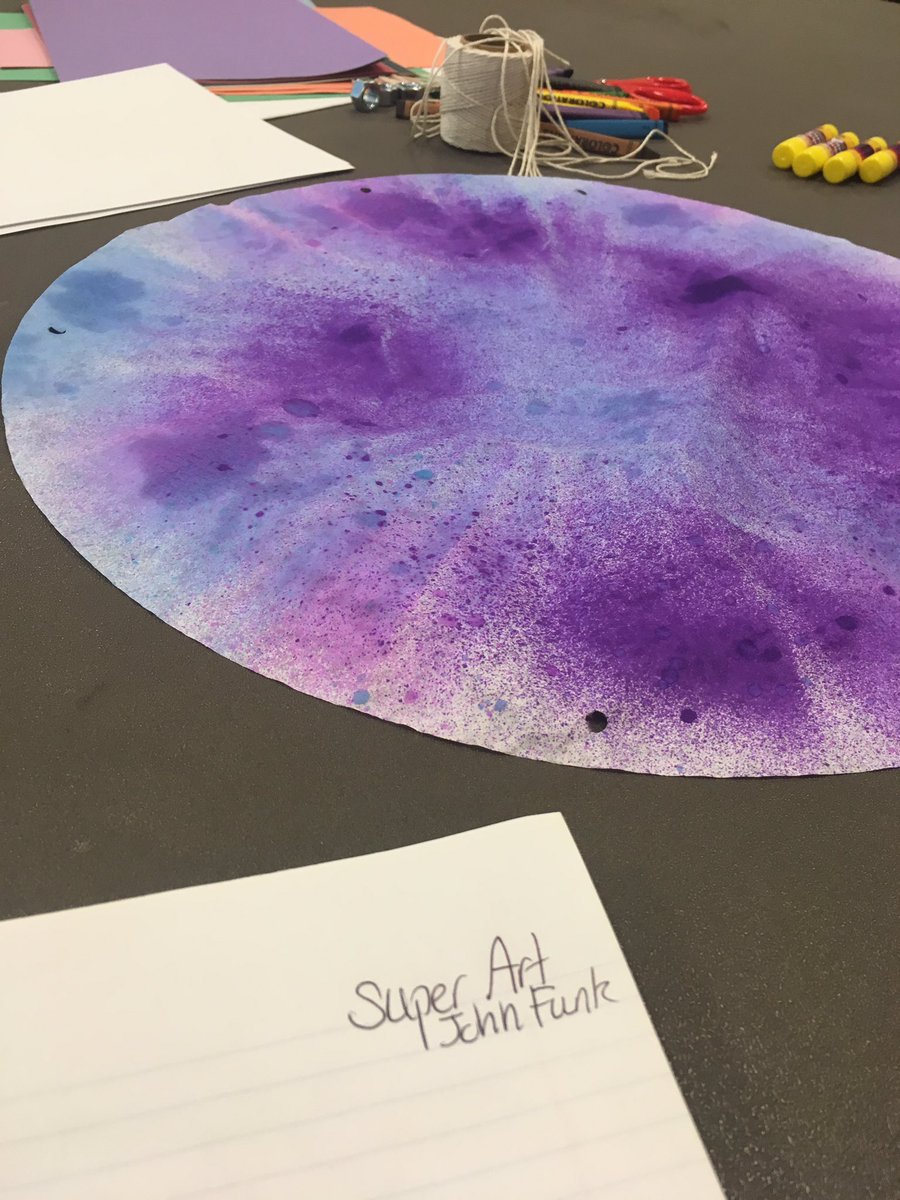 msmarsh14's tweet photo. Early birds get to start art project early.  Yay! The session I've been looking forward for #R10N4F2017 https://t.co/6ziPHCpSKq