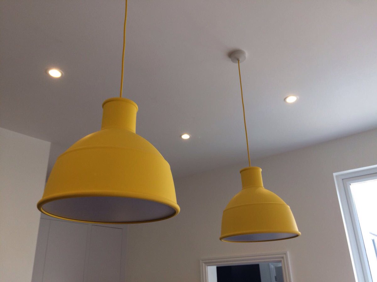 M0LTSElectrical's tweet photo. @muutodesign - installed a pair of your fabulous mustard lights.... they look fantastic don't they? https://t.co/c2PxlHDjop