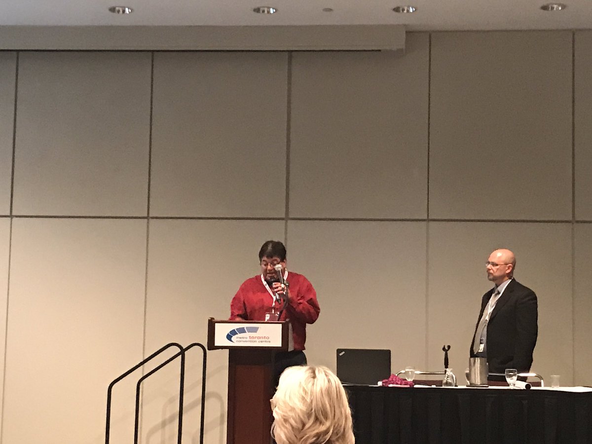 DhkBeau's tweet photo. Harold Fox and Mick Staruck of Wiikwemkoong presenting on First Nation Student Success and best practices @wipce2017 #wipce2017 https://t.co/vR7O1zrtIz