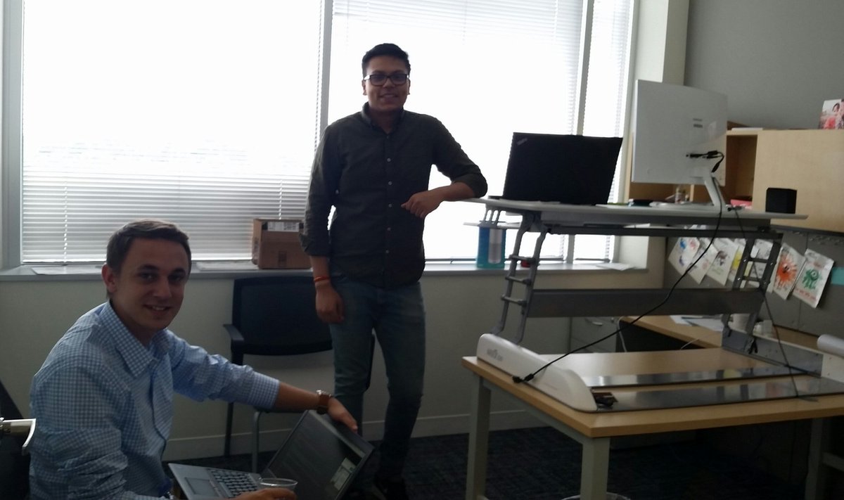 AM_Moschera's tweet photo. We're letting our interns @octoconsulting take over Chief Architect @dstepp2 office. They'll never want to leave us! #lifeatOcto #Octofun https://t.co/WAsWvB6R4G
