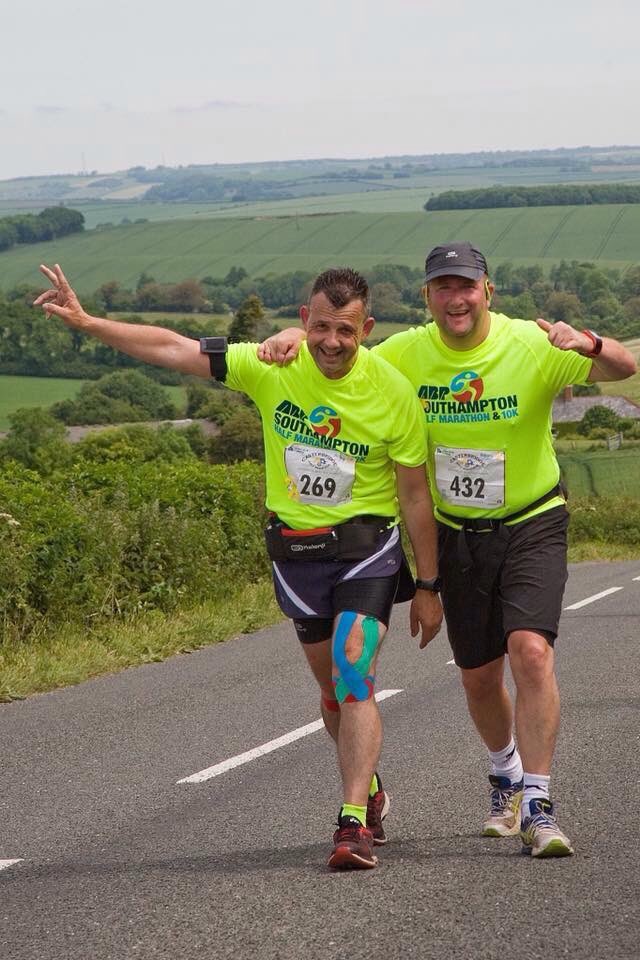LendrumsDriving's tweet photo. It's that time for John and Mark to do their 9th Charity Half Marathon event at the #DorsetInvader 13.1 miles for @wave105radio cash4kids https://t.co/Fe0UMe8VRB