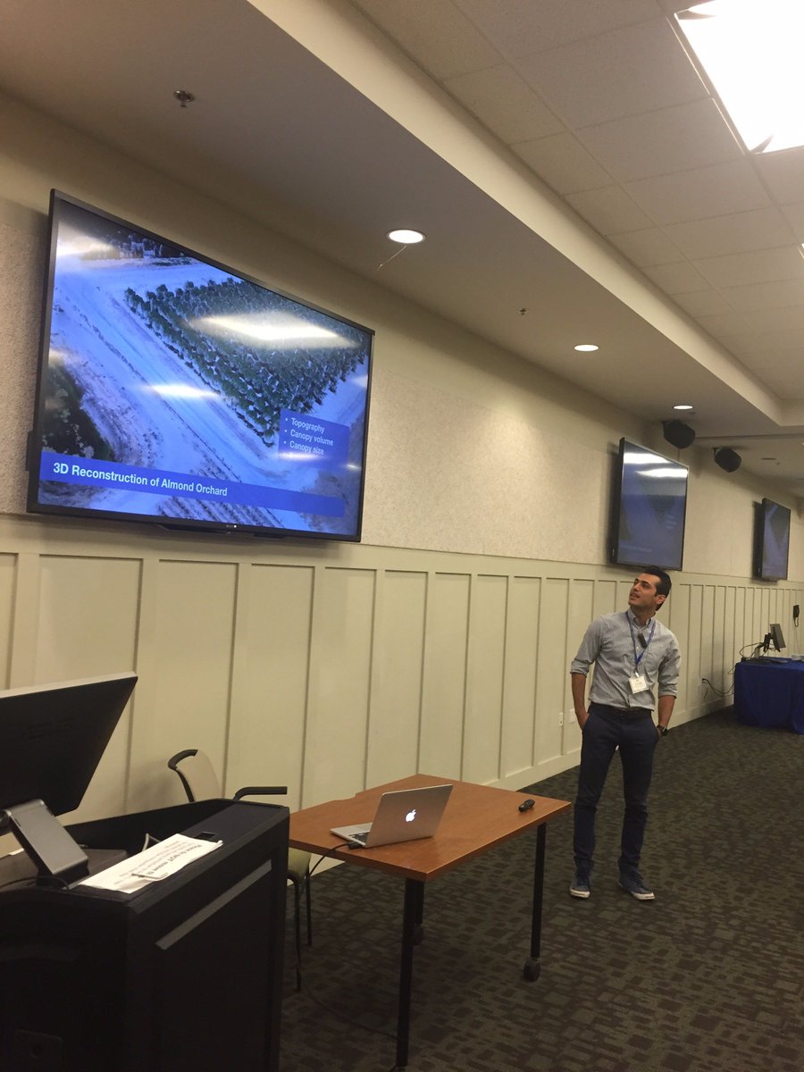 nmaggikelly's tweet photo. Thanks @ucanrALI from @ucanr who presented his work developing the #VirtualOrchard #drones #rededge #dronecamp2017 https://t.co/Vh3XEWsxiR