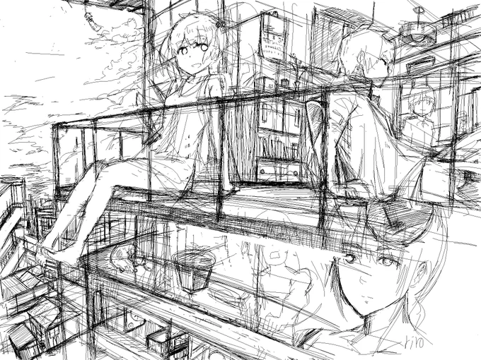 ずっと前に描いた771ちゃんたちです 