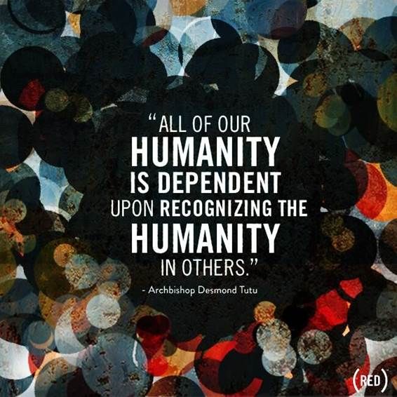 SamBayly's tweet image. "All of our humanity is dependant upon recognising the humanity in others" - Archbishop Desmond Tutu