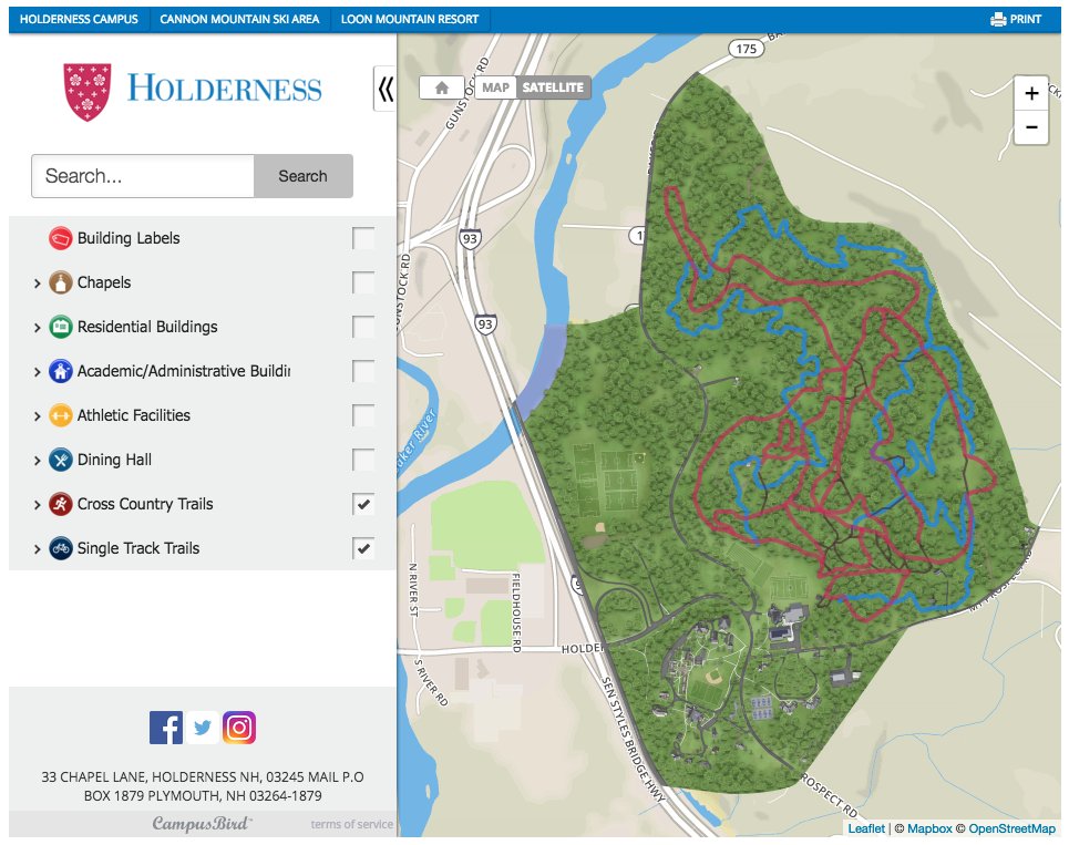 campusbird's tweet photo. @HoldernessToday College-Preparatory School uses their CampusBrid map to highlight the trails around their campus #campusmaps https://t.co/WVTFaQut8v