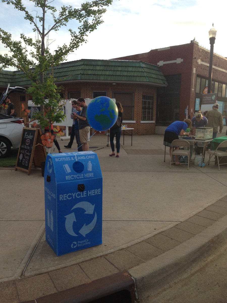 Nature_OK's tweet photo. Are you at WestFest in OKC today? Make sure you recycle in our blue bins! Thx @PepsiRecycling for making this possible! #RecycleForNature https://t.co/Tc1qSZYYg9