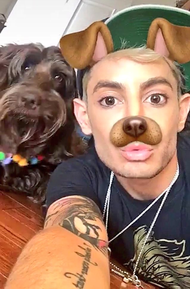 FrankieJGrande's tweet photo. HAPPY BIRTHDAY OPHELIA! 🎉🐶💕 https://t.co/hcdA4S4Z9k