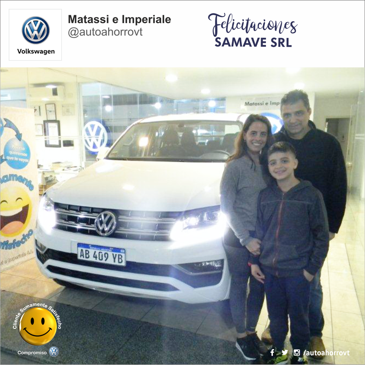 AutoahorroVT's tweet photo. ¡Felicitaciones Samave SRL! https://t.co/Qli2QEKneb