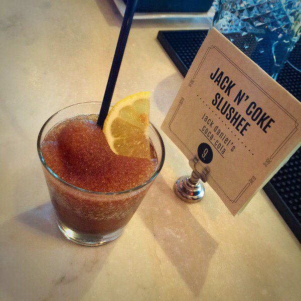 "Jack &amp; Coke Slushie (mini)" #TrophyCocktail from @novelabarsf.