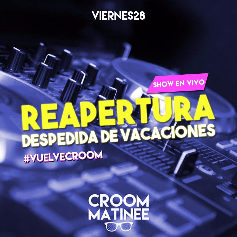 croomatinee's tweet photo. MAÑANA LOS ESPERAMOS https://t.co/CqKsNQe8KN