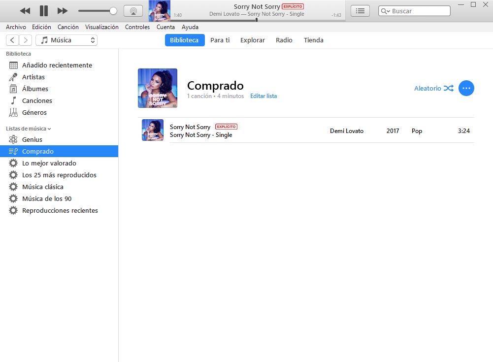 demiscreens's tweet photo. @shadydemifacts Got it since first day!! #SorryNotSorrySpotify https://t.co/RJVLQaZLNf