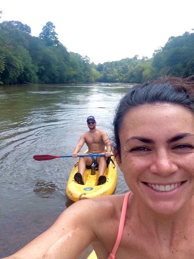 QuintwithaQ's tweet photo. One last summer adventure with this incredible woman. #BroadRiver #SummerFun https://t.co/DVdIxzdII1