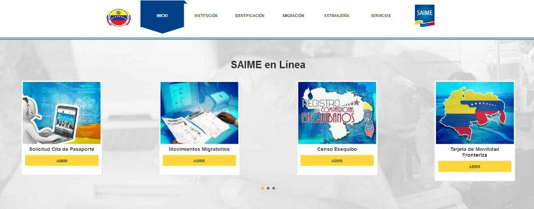 Exhorto a la ciudadanía a realizar sus trámites únicamente a través de la plataforma oficial saime.gob.ve 2/4