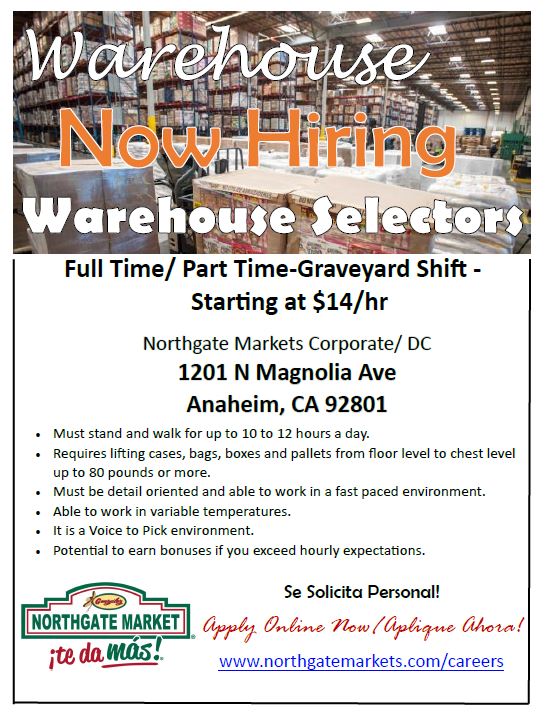 NGMCareers's tweet photo. Now Hiring Warehouse Selectors- #ApplyNow #Online https://t.co/yYeWLw6sjY @NorthgateGlzMrk  #DistributionCenter https://t.co/woBLO9faEQ