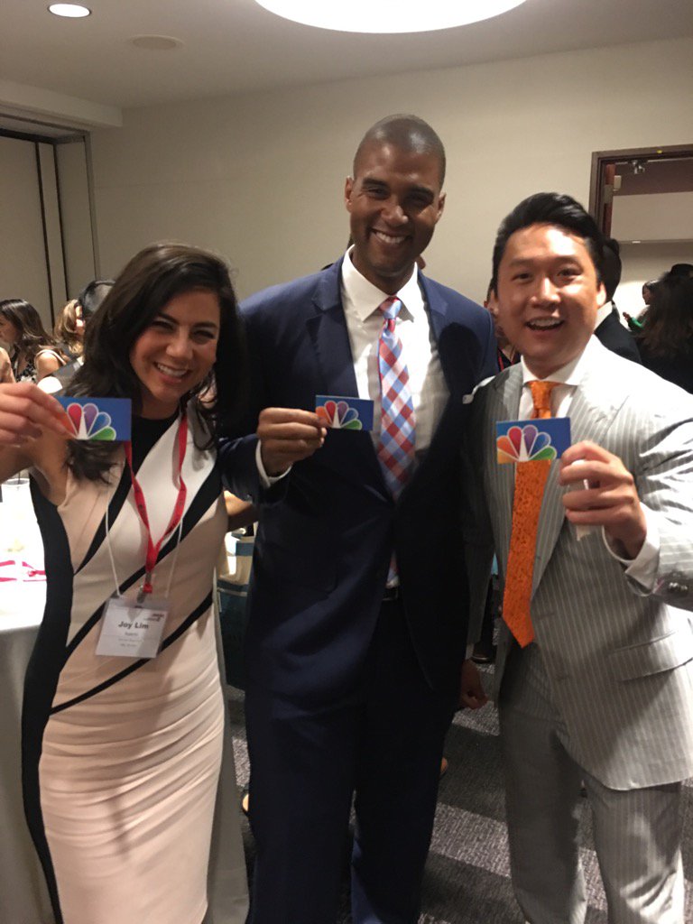 choeshow's tweet photo. @nbcboston family showing peacock pride at #AAJA17. @FrankNBCBoston @JoyNBCBoston #NBC @NBCUniversal #CableTown https://t.co/Pwp86L9yb7