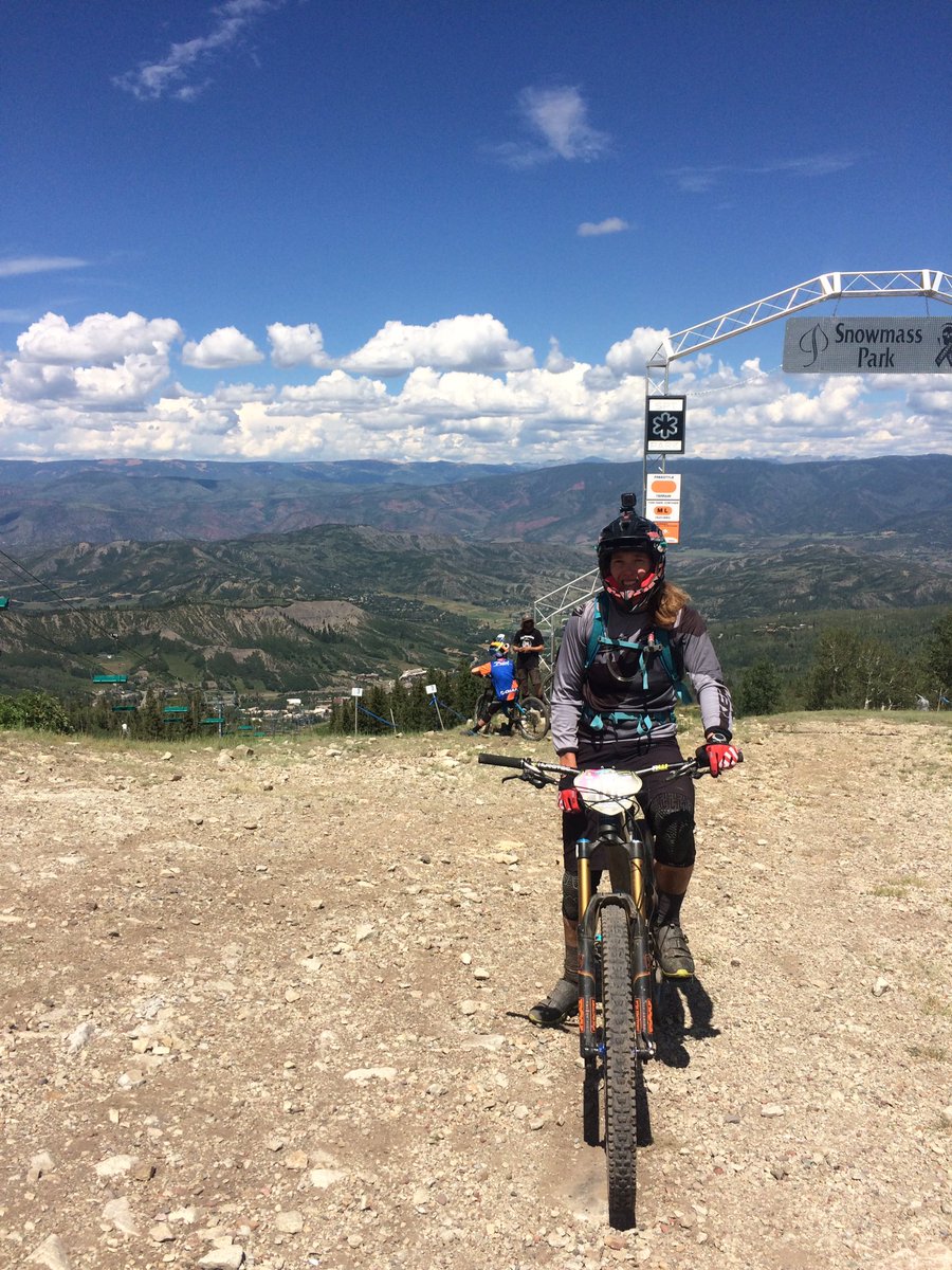beckycookracing's tweet photo. Day 1 #ewsaspensnowmass practice done and dusted! Oh man these are some fast trails! 👊😬 https://t.co/rz9kvfTTlC