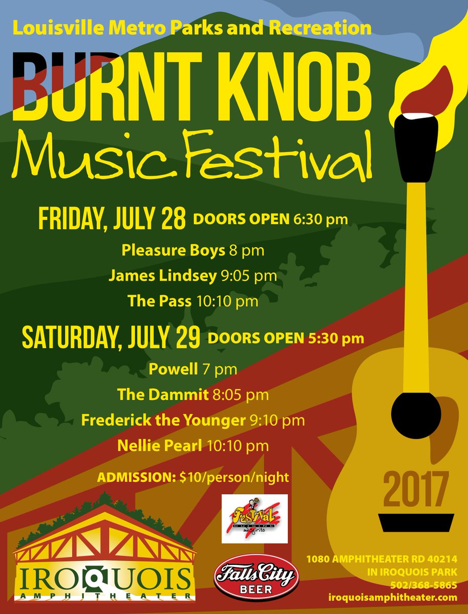 Who's headed to <a href="/IroquoisAmp/">Iroquois Amphitheater</a> tomorrow for the first #BurntKnobMusicFestival? See you cats there 😺😻😸😽