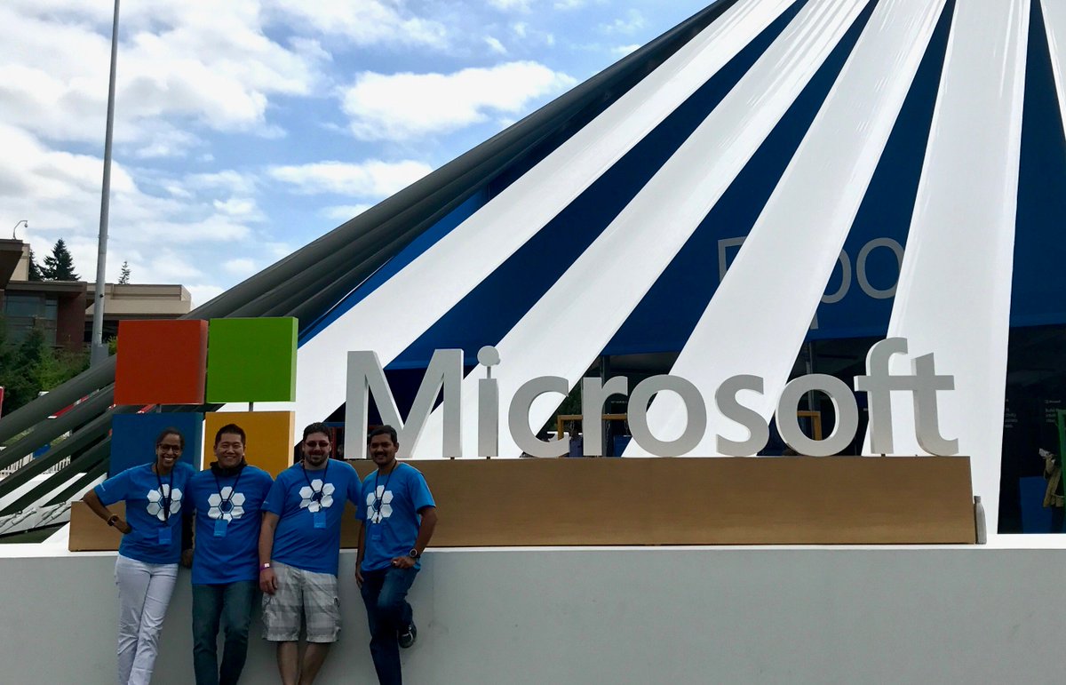 JoshuaH_MSFT's tweet photo. Experiencing #OneWeek2017  with a few friends!#MicrosoftLife https://t.co/4wu1FLzhue