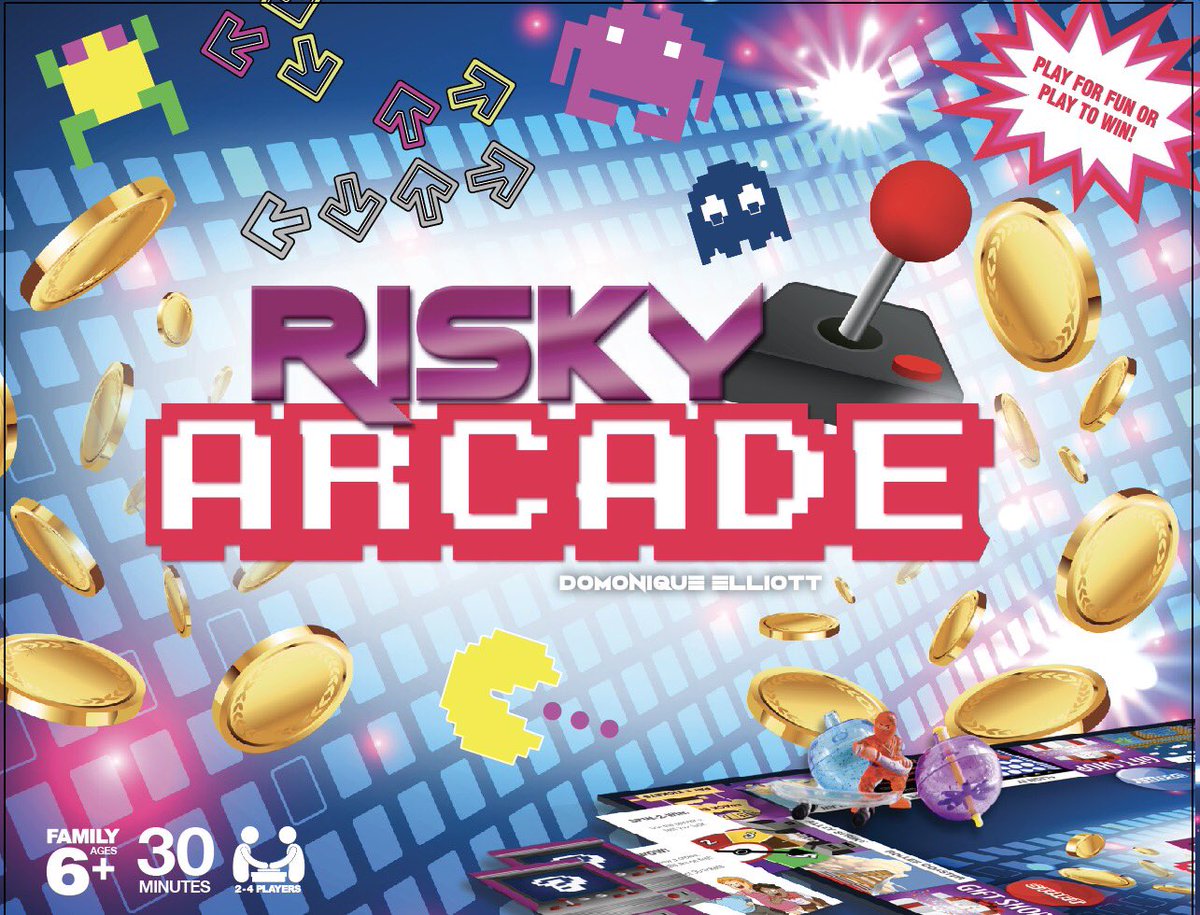 RiskyArcade's tweet photo. We are headed to production!! Here's a preview of what your copy of the game will look like 😃 https://t.co/BomyTTyLlo