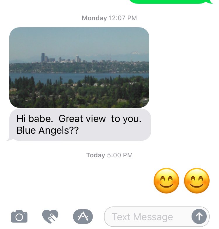 Mistym7's tweet photo. When your dad takes pics of you from across the lake and sends it to you in a love note 💙 https://t.co/gNEBXFVSuA
