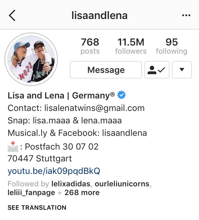 Congratualtions🎉😱 on 11.5 million☑️ <a href="/lisaandlena/">Lisa&Lena</a> thats half of 1 million soon you will be 12 million😭 I cant wait.